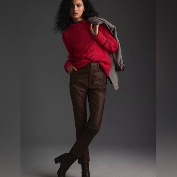 Women’s Maeve Mock-Neck Color-Tipped Sweater By Anthropologie S - Picture 4 of 8